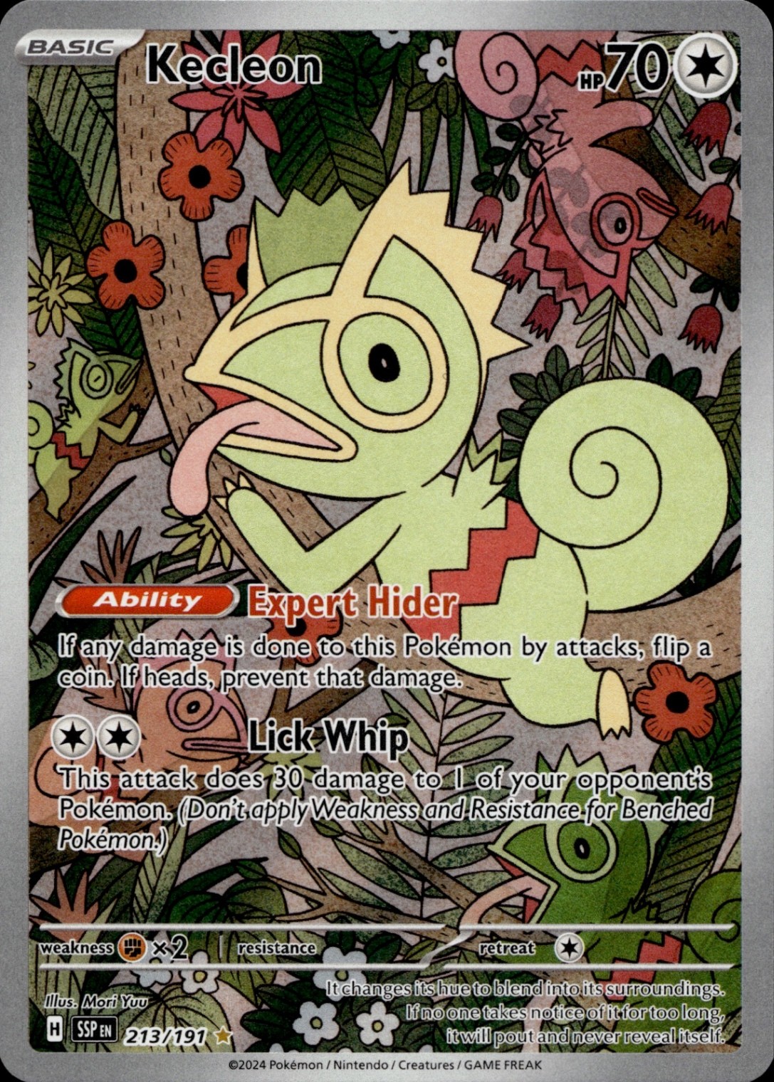 Kecleon Illustration Rare SV08: Surging Sparks 213/191 LP