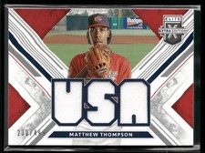 2019 Panini Elite Extra #USA-MT Matthew Thompson USA Relic Black #/499