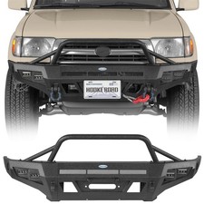 Fit 1996-2002 Toyota 4runner Front Bumper W Tubular Grille Guard Winch Plate Fit 1996-2002 Toyota 4runner Front Bumper W Tubular Grille Guard Winch Plate