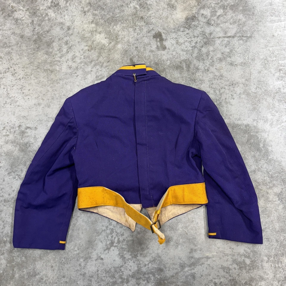 Vintage Uniforms by Ostwald Jacket Youth Small Purple Gold Marching Band Hussar - Image 4 of 4
