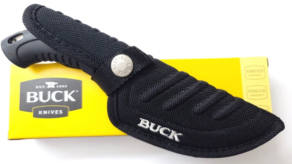 Buck Omni Hunter 10PT Fixed Blade Knife w/Heavy Duty Nylon Sheath Model 0391BKS - Image 3 of 4