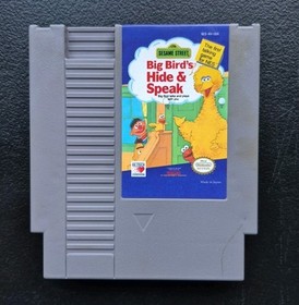NES SESAME STREET BIG BIRD'S HIDE AND SPEAK NES NINTENDO  Tested