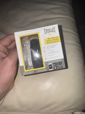 EVERLAST Black Digital Activity Tracker Latex Free Silicone Watch Sealed NIB