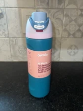 Owala FreeSip Water Bottle -- Tickle Me Teal 24 Oz