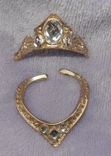 Sleeping Beauty PRINCESS AURORA 1/4 DOLL Necklace & CROWN TIARA for LE Doll OOAK