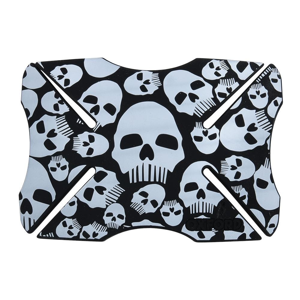 Oxford Skullz Motorcycle Helmet Bumper Bike Pillion Lid Protector (OX529)
