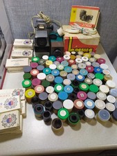 USSR Diaprojektor Etude  FED Filmscope Projector Lot 90 Filmstrips 12 Slide...