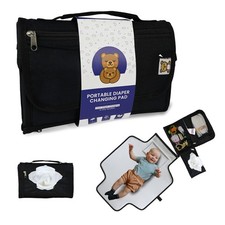 Portable Diaper Changing Pad, Waterproof Travel Baby Changing Mat with Pocket...