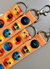 New Emoji's Small Lanyard Wristlet Keychain ID Badge Key Holder Strap