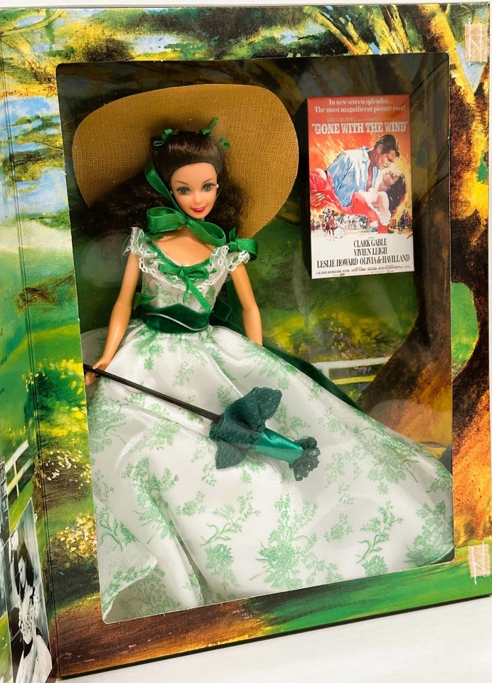 Barbie Scarlett O'Hara Gone With The Wind Hollywood Legends Mattel 12997 Doll - Image 3 of 4