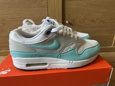 Nike Air Max 1 OG Rare Anniversary Aqua Blue White Grey 908375 UK8 2017 release 