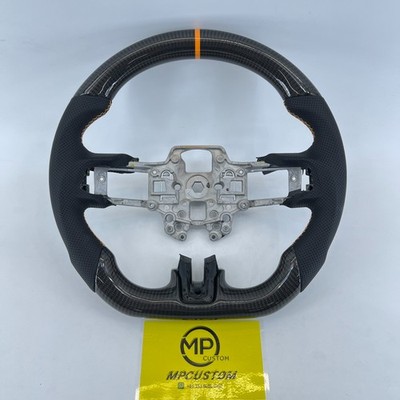 Real Carbon Fiber Steering Wheel Fit For Ford Mustang GT GT350 2018-2023