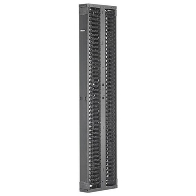 Panduit PR2VD08 Vertical Dual-Sided Cable Manager ABS 45RU 8'' Wide Black