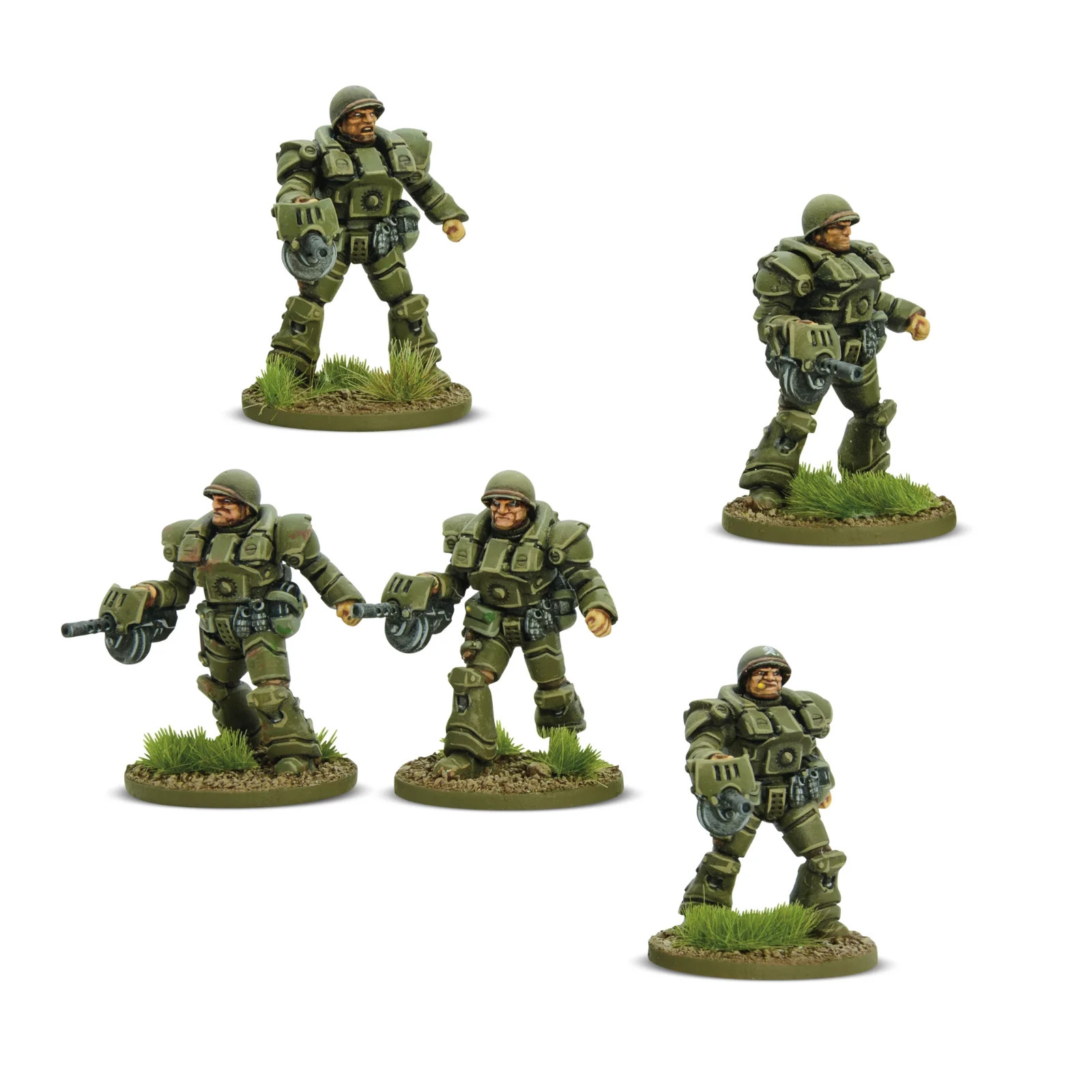USA Heavy Infantry - Brand New Warlord Games Konflikt '47 Miniatures