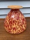 Rare Azzurra Maestri ArtisticaHand Blown Italian Murano Style Glass Vase 10"x8½"