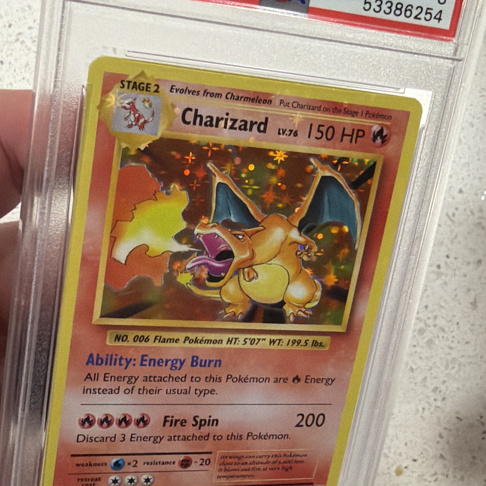 2016 POKEMON XY EVOLUTIONS #11 CHARIZARD-HOLO PSA 8 Holo Bleed 🩸 view 4