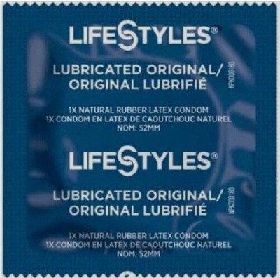 Lifestyles Lubricated Original, Latex Bulk Condoms, 130 ct EXP. 2029