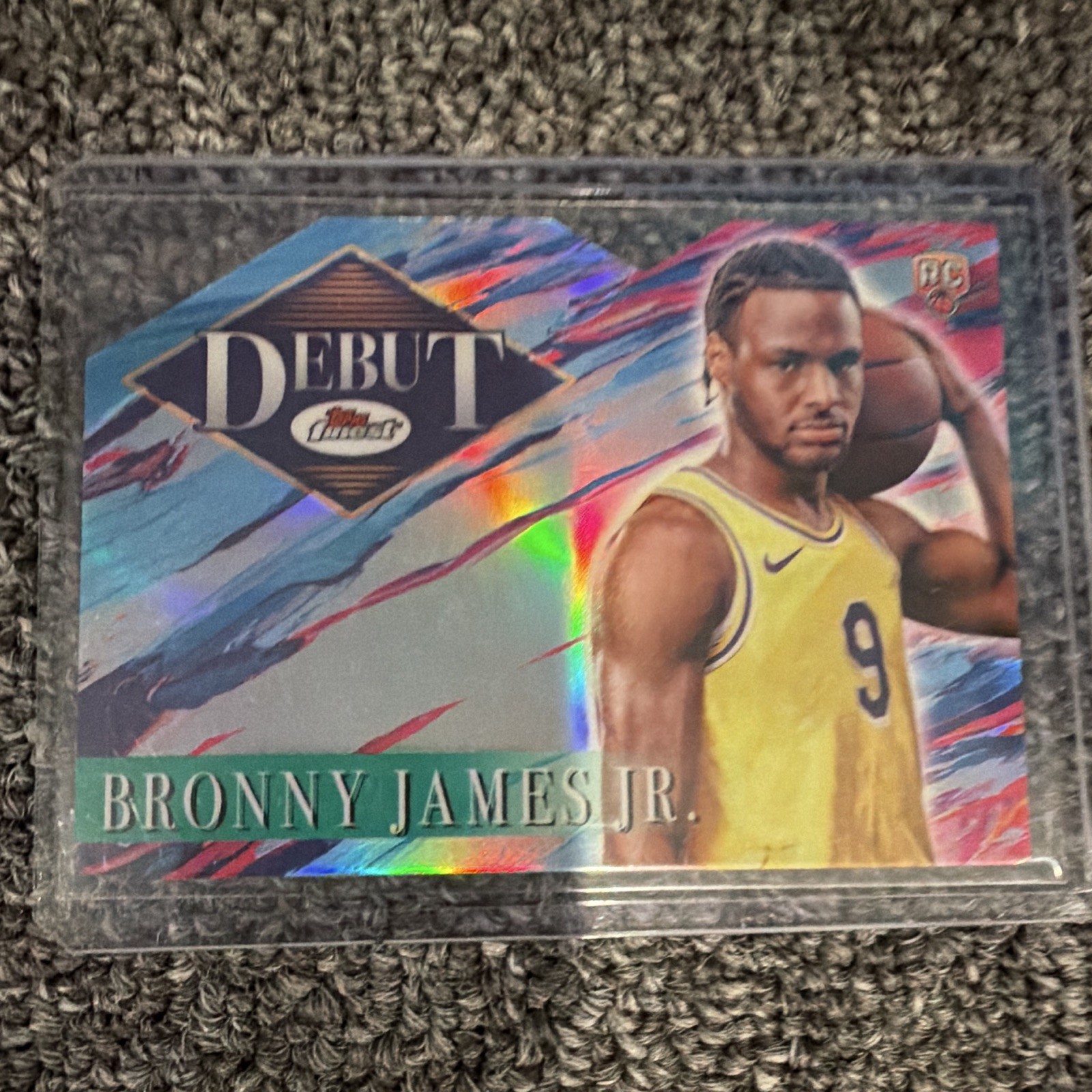 2024-25 Topps Chrome Debut Bronny James Jr. Lakers Refractor