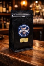 Granos de café ron mantequilla especiada enteros o molidos (compra 1/2 libra o 1 libra)