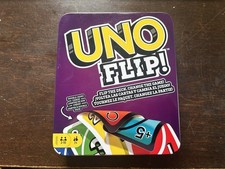Uno Flip Card Game in tin