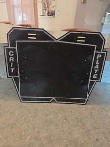 CRIT bmx number plate, USA Made PRO REVERSIBLE OLDSCHOOL BMX Bike 