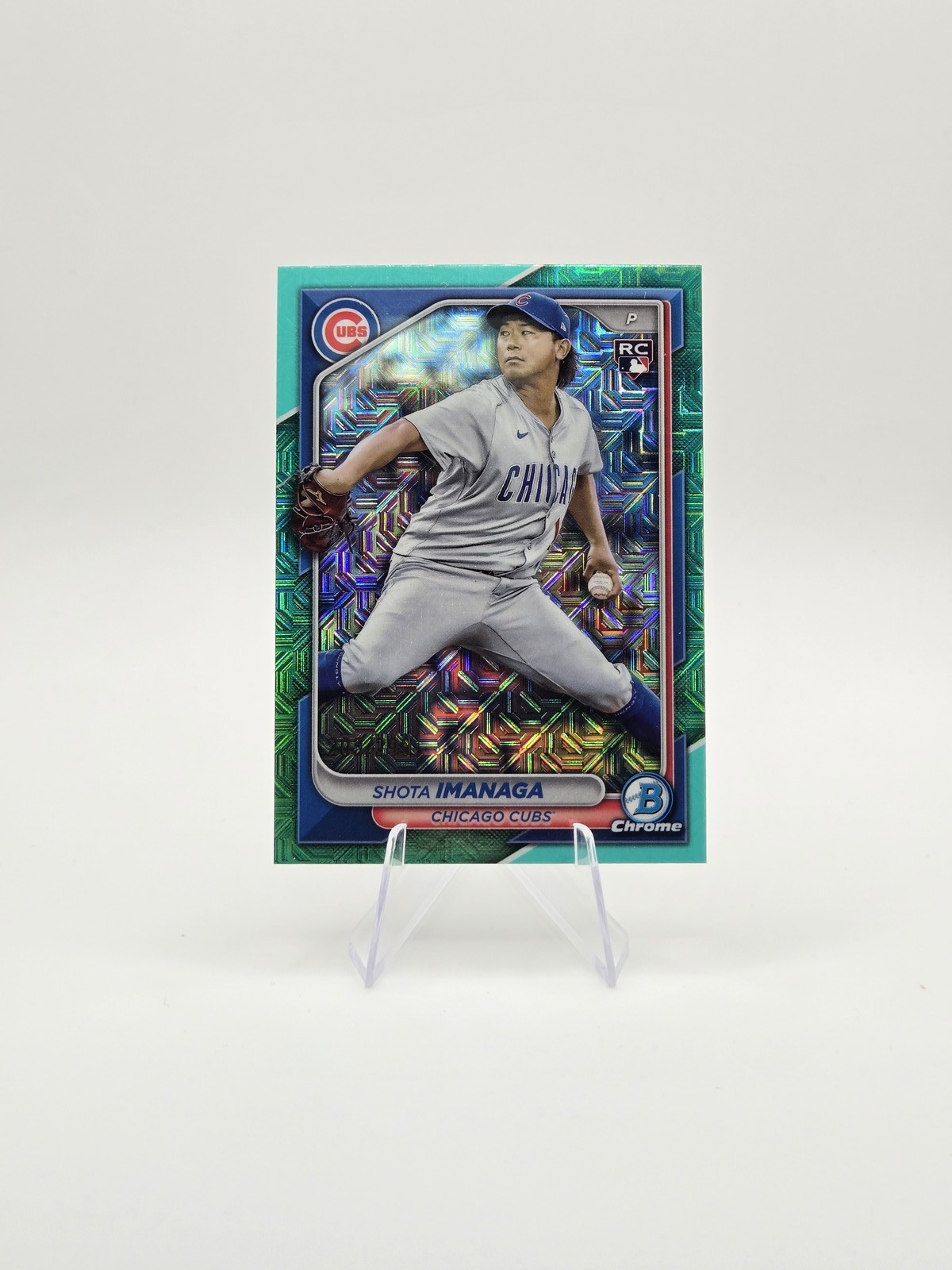 Shota Imanaga 2024 Bowman Chrome RC Aqua Mojo Refractors SP #/299 #41