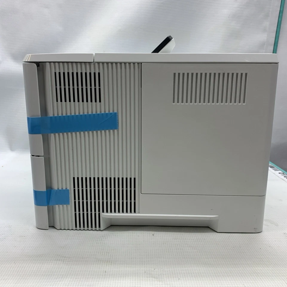 Impresora HP LaserJet Pro M501dn 550 hoja bandeja de papel negro blanco pantalla LCD posterior Foto 4 de 4