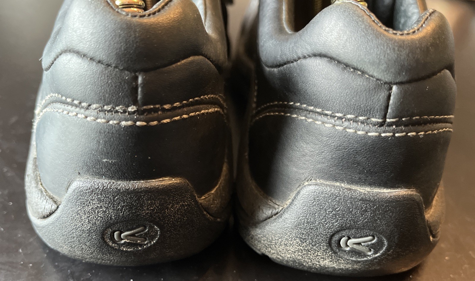 Scarpe da donna Keen nere in pelle stringate escursionismo outdoor protezione punta misura 6 5