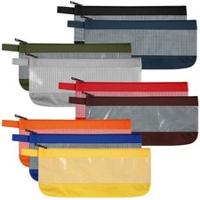 9 Pcs Tool Pouch 12 Inches Zipper 1680d Oxford Bags Long Tool Bag Clear Utili...