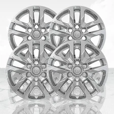 4 Chrome 18" Wheel Skins Hub Caps Aluminum Rim Covers for 2019-2021 SILVERADO 15