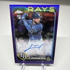 2024 Topps Chrome Junior Caminero Rookie Auto Purple Refractor /250