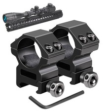 Rifle Scope Rings, Medium Profile Scope Mounts for Picatinny Rail (1 inch, 2 ...