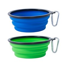 Slson Dog Bowl Pet Collapsible Bowls 2 Pack Collapsible Dog Water Bowls For