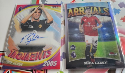 Topps Finest 2023-24 Premier League Roy Keane Auto Moments + Shea Lacey RC