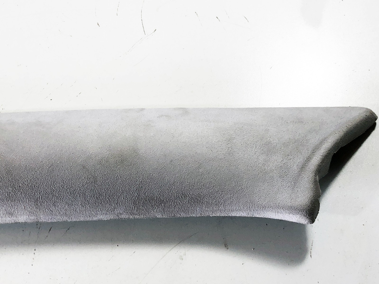 03-13 Maserati Quattroporte M139 Front Left A Pillar Trim ALCANTARA Grey OEM 09