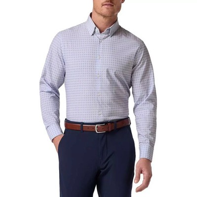 mizzen+main performance dress shirts Leeward Dress Shirt Bel Air Blue Banker Stripe / XL / Trim