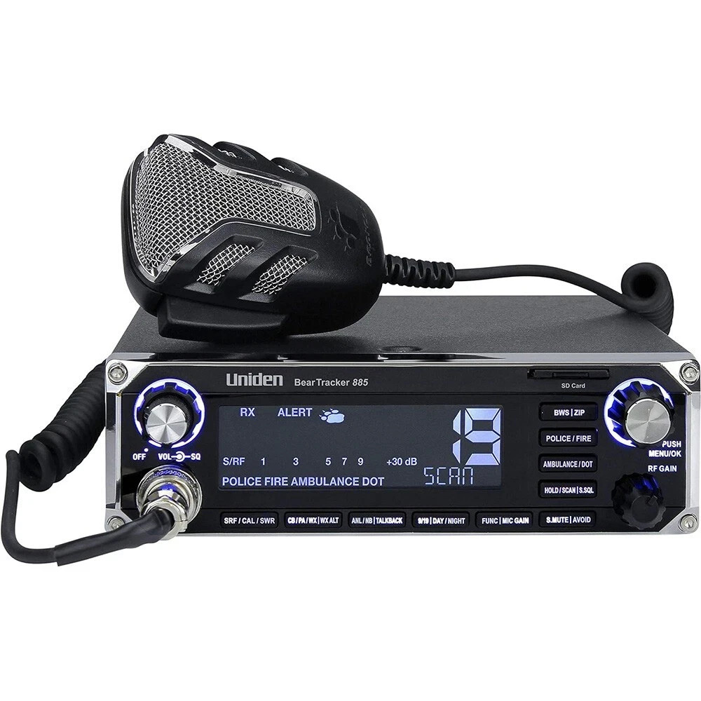 Uniden BearTracker 885 Hybrid CB Radio/Digital Scanner ( Rea