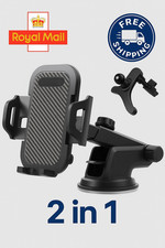 360° Car Phone Holder Universal Mount Dashboard Windscreen Air Vent 2in1 Stand