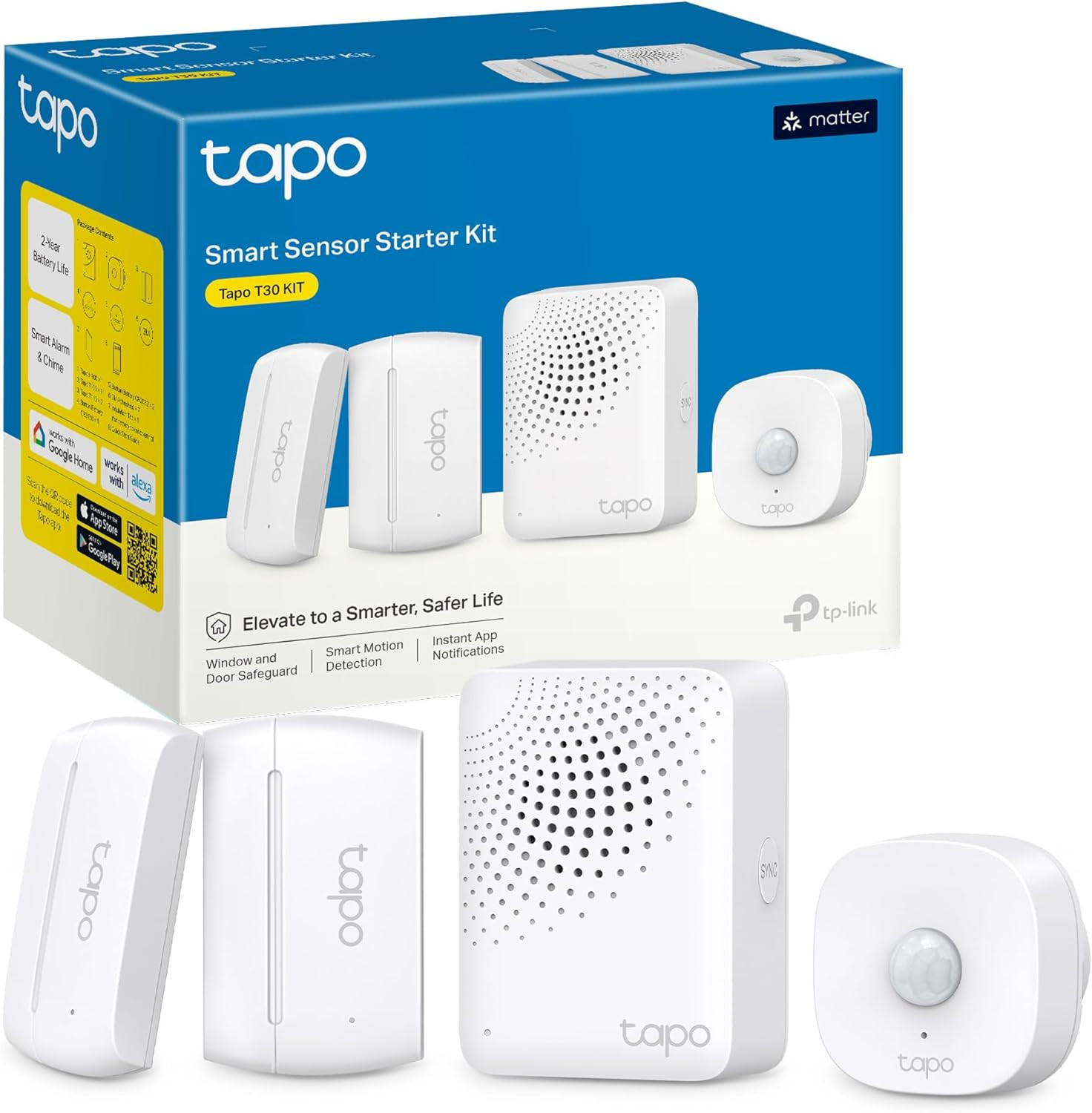 Kit Antifurto Casa T30 Wireless | Allarme Smart App Controllo Remoto