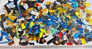 12 Pounds of Assorted Mosaic-Stained Glass Scrap