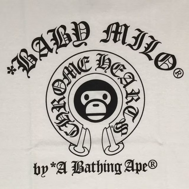BAPE × Chrome Hearts Milo T-shirt a bathing ape NIGO White Size S