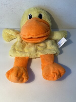 Spark Create Imagine Stuffed Plush Yellow Duck Hand Puppet Quacks