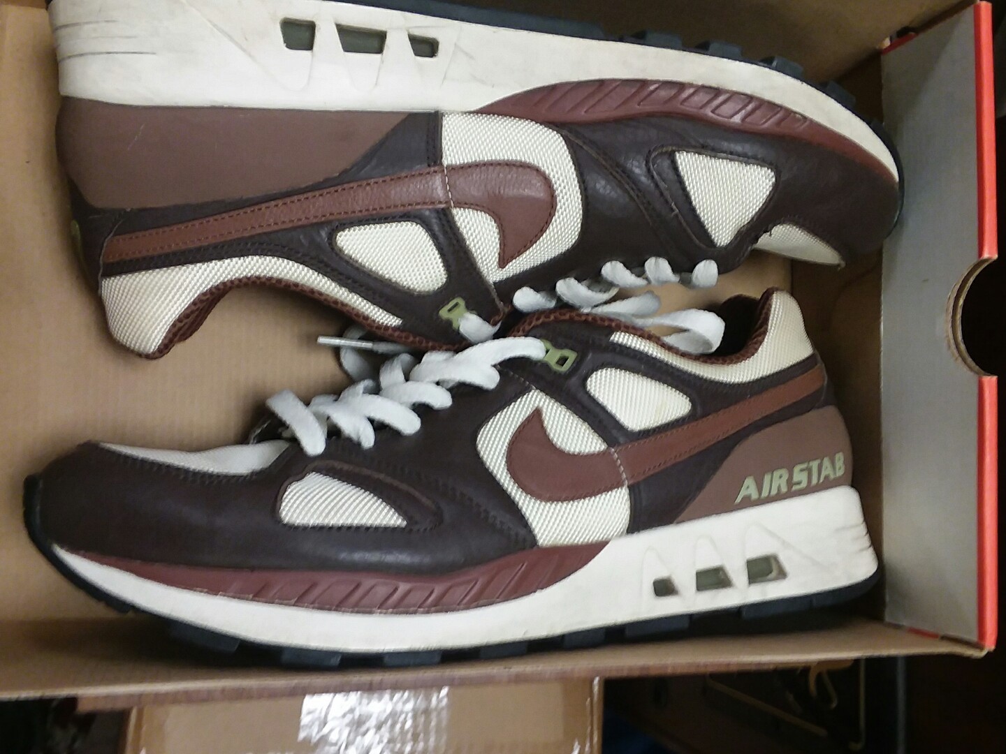 NIKE AIR STAB VINTAGE Premium Sail/Rustic/Dark cinder RARE - Comfortable NIKE AIR STAB VINTAGE Premium Sail/Rustic/Dark cinder RARE - Comfortable