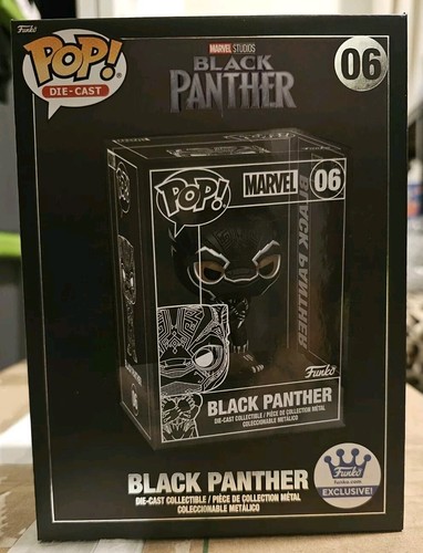 Funko Pop! Die-Cast Black Panther Marvel Black Panther #06 - New/Common