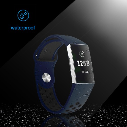 Replacement Silicone Watch Band Strap Wristband For Fitbit Charge 4/Charge 3 SE - Picture 93 of 103