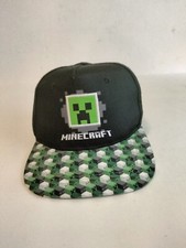 MINECRAFT CREEPER MOJANG Boys/Youth Baseball Cap Snapback Gamer Hat Age 4-12