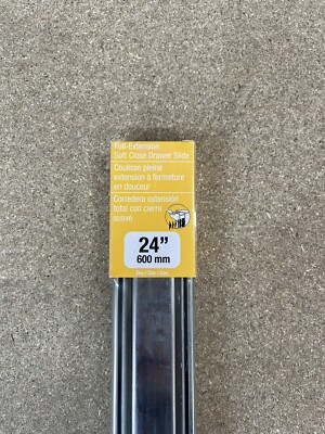 24  Soft Close Full Extension Side Mount Drawer Slides 