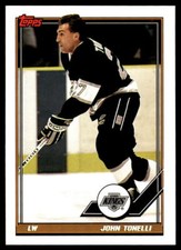 1991-92 Topps #161 John Tonelli Los Angeles Kings Hockey Card