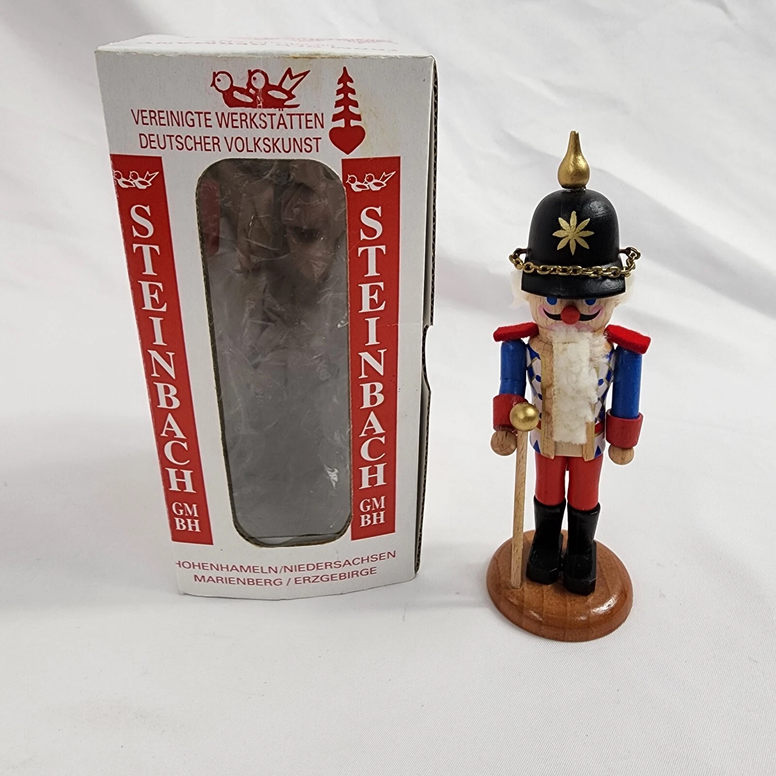 Vtg West Germany Steinback Nutcracker Baron 7 1/2 Inch Collectible New In Box