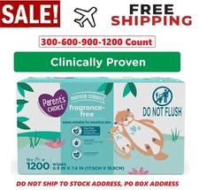 Parents Choice Baby Wipes, Fragrance Free Baby Wipes, 300, 600, 900, 1200 Count